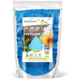 Gardenwise 20-20-20 Water-Soluble Fertilizer – Powder for Liquid Plant Food for Indoor & Outdoor Plants, Orchids, Vegetables, Lawns, Flowers – 20 20 20 Fertilizer 2 Quarts (4 lbs)