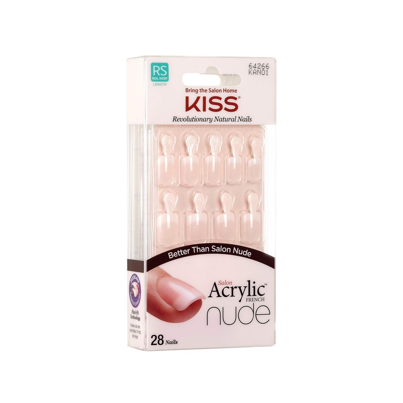 Kiss Salon Acrylic Nude French Nails 28 Count (Breathtaking) (3