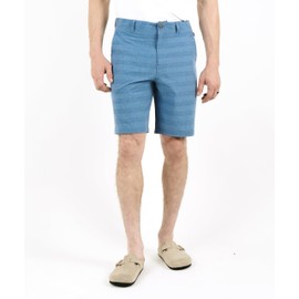 Visive Pantalones Cortos híbridos de Secado rápido para Hombre, de 21 Pulgadas, Ajuste Regular, para Caminar, Talla 30-44, Lt-Blue Slub, 3-6 Meses