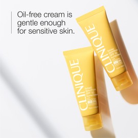 Clinique Broad Spectrum SPF 50 Sunscreen Oil Free Face Cream | Safe For Sensitive Skin, 1.7 Fl Oz