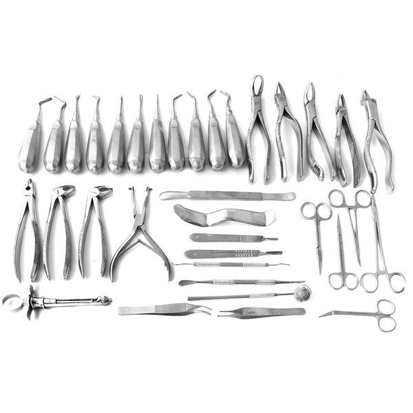 35 PCS Oral Dental Extraction EXTRACTING Elevators Forceps by SURGICALONLINE