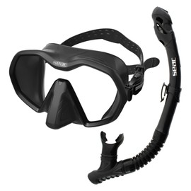 SEAC Bis Icona Dry High Quality Frameless Mask and Snorkel Set for Scuba Diving
