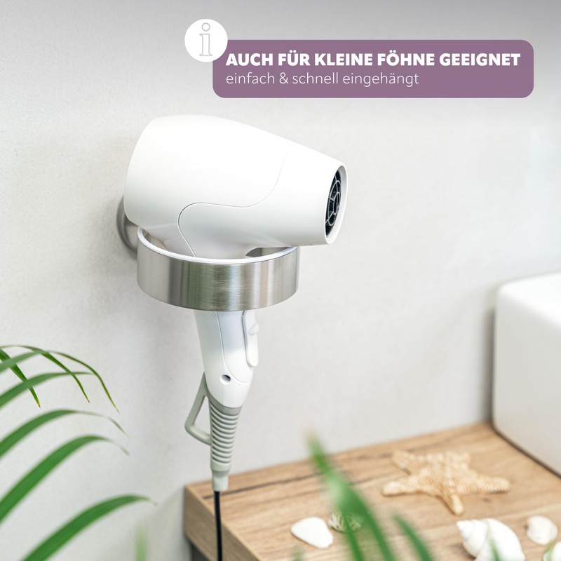 Piazza Bathroom Range Hairdryer Wall Mounting High quality Stainless Steel