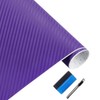LZLRUN 3D Carbon Fiber Vinyl Wrap Roll with Air Release