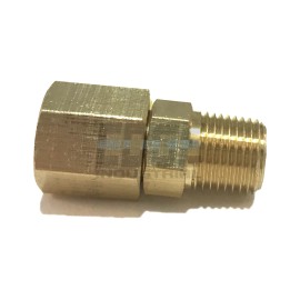 PRO-EDGE INDUSTRIAL BRASS MALE SWIVEL ADAPTER 1/8" NPT FUEL/AIR/WATER