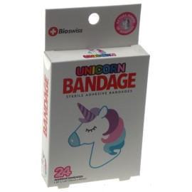 Bioswiss Unicorn Zoo Animal Bandages 24 Adhesive Novelty Gag Gift Kids Women Lot