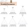 BENECREAT 6Pcs Free Motion Triangle Quilting Template Set, Acrylic Transparent
