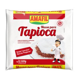 Tapioca Flour Hydrated Gluten Free 17.6 oz ( Pack of 5 ) Massa Para Tapioca - Amafil, 1 Count (Pack of 5)