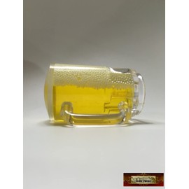 M01553 MOREZMORE Miniature Beer Mug Prop for Doll or Puppet Dollhouse Mini Beer Mug Miniature Food or Drink