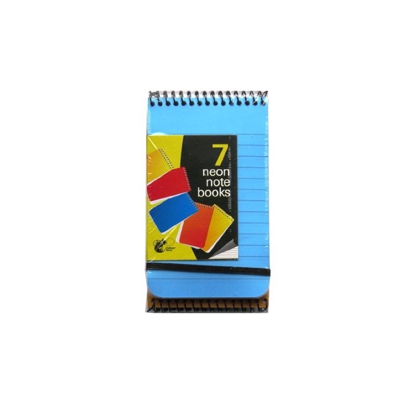 Chiltern Wove Neon Notebooks small 7pk