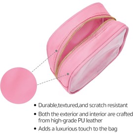 Nylon Waterproof mini Makeup Bag, Small Item Storage Bag, Cute Lipstick Coin Purse, Makeup Bag (Black, 15 * 15 * 7cm)