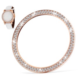 TEHAUX Rhinestone Watch Case Ring Protector for Watch Elegant Bling Cover Lightweight Scratch Resistant Stylish Design for Sophisticated Look