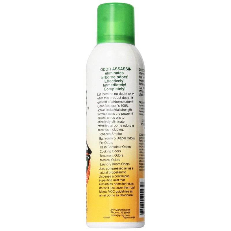 Odor Assassin Jay 124947 Odor Assassin, 6 oz, Orange