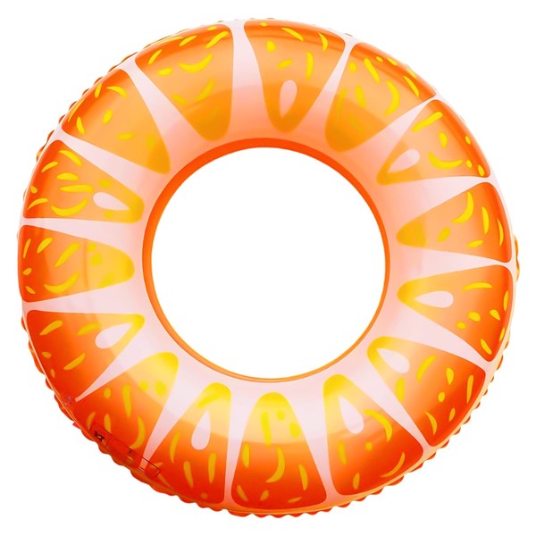 1 x Orange Survival Buoy, Creative Fruit, Inflatable Floating Buoy