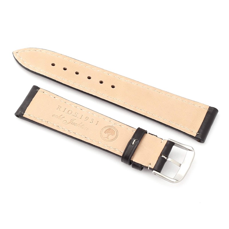 RIOS1931 Unisex Watch Strap Juchtenleder Model Penza 18 mm, Strap.