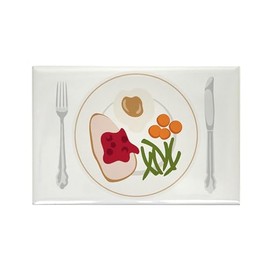 CafePress Thanksgiving Food Magnets Rectangle Magnet, 3"x2" Refrigerator Magnet