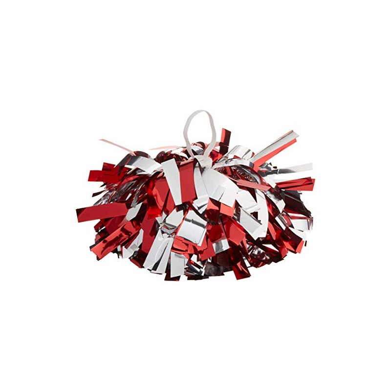 Danzcue Pack of 2 Cheerleading 6 Inches Metallic Pom Pom