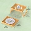 2 Pack Bed Tray Table with Foldable Legs, Bamboo Breakfast