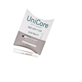Ultradent 7134 Unicore Glass Fiber Post System Dental Drill #0 White 1/Pk