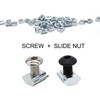 40pcs M5 Slide in T Nut Tee Sliding Nut Nut