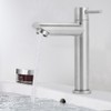 G1/2in Stainless Steel Bathroom Basin Sink Faucet Single Cold Water