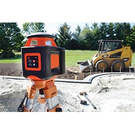 Johnson Level  Tool 40-6535 - Nivel láser giratorio horizontal autonivelante electrónico con función de doble pendiente, color rojo                   