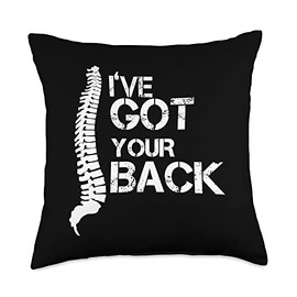 I've got your back funny chiropractor Chiropractic Throw Pillow, 18x18, Multicolor