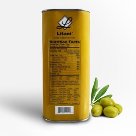 Litani - Unfiltered Extra Virgin Olive Oil, 1 gal (128 fl. oz)