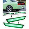 PWOBVZ Dynamiac Green LED Rear Side Marker Lights for 2011-2014