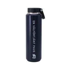 moz/Mozu Stainless Steel Bottle with Handle L 25.0 fl oz (710 ml) [Nordic Stainless Steel Bottle, Sports Bottle, Thermal Insulation, My Bottle, Eco Water Bottle, Unisex, Simple Gift, Present] (Navy)