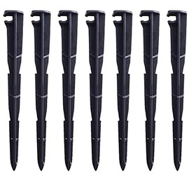 cozyou 50 Pcs Irrigation Drip Support Stakes for 1/4 Inch Universal Drip Tubing, Drip Hose Stakes for Irrigation, Greenhouse, Garden, Vegetable, Flowers