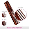 Vega Tortoise Shell Graduated Dressing Comb, Brown