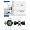 HIDALIFE Door Knob with Keypad, Keyless Entry Door Lock, Front