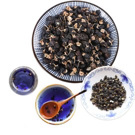 Chinese Herbal Tea Black Goji Berry New Scented Tea Health Care Flowers Tea Healthy Green Food (50g)