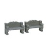Lemax Stone Bench - Package of 2