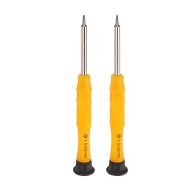 sourcing map 2pcs PH3 Mini Phillips Screwdriver 3mm Shank Cross Head 87mm Length for Small Appliances Repairs, Yellow