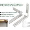 ZiYuya 4PCS Shelf Bracket, Right Angle Corner Brackets Heavy Duty