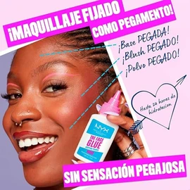 NYX Professional Makeup The Face Glue Primer, Prebase de maquillaje. Hidratación por 24 hrs. Fija el maquillaje hasta por 24 hrs - Tono transparente,