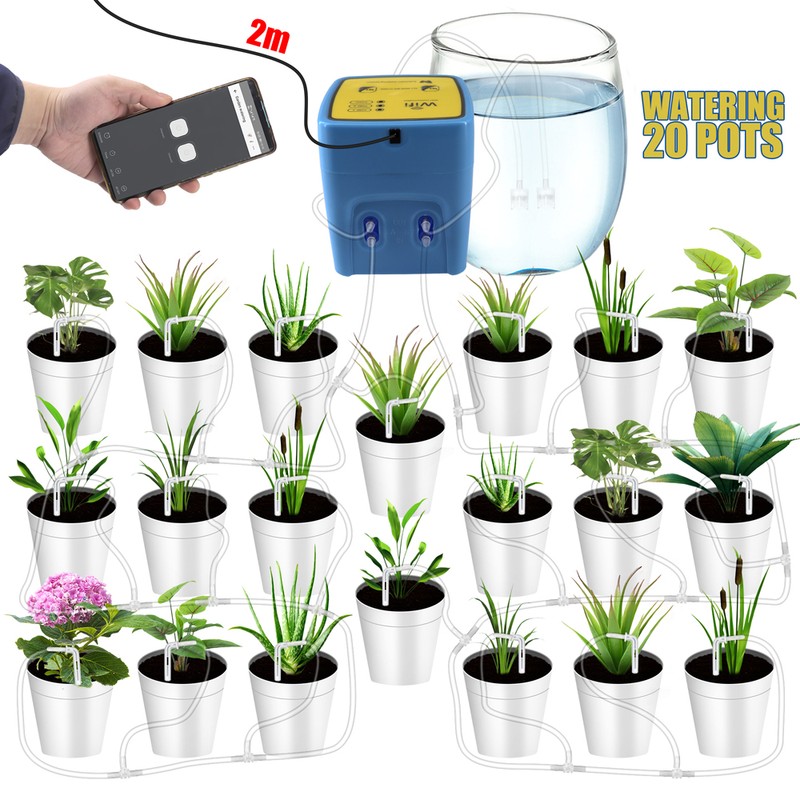 WIFI Intelligent Watering Device Double Pump Timed Automatic Drip Irrigation