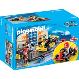Playmobil 6869 City Action Go-Kart Garage StarterSet