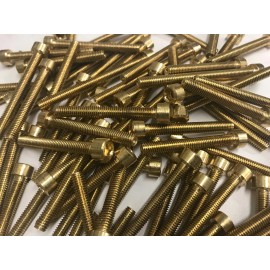 DIY HONDA CB350 TWIN BRASS ENGINE ALLEN BOLT KIT cb 350 chopper bobber brat cafe