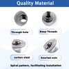 Glarks 85pcs M4, M6, M8, M10 Round Base Weld Nuts,