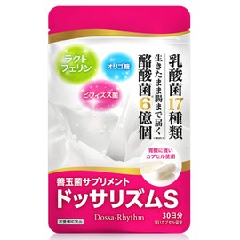 ドッサリズムS 酪酸菌 6億個 乳酸菌 17種類 善玉菌 サプリメント ラクトフェリン ビフィズス菌 フラクトオリゴ糖 サプリ 1日１カプセル目安 30日分
