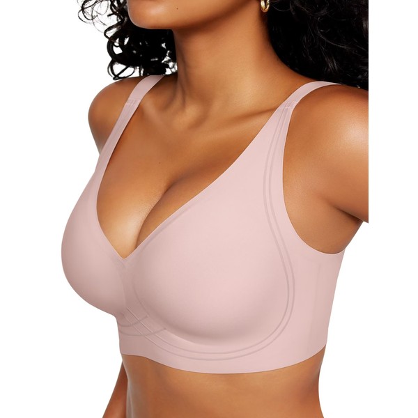 Vertvie Deep V Bras for Women No Underwire Push Up
