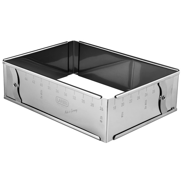 Lares - Baking Tray - Made of Stainless Steel - Square or Oval - Various Adjustable Sizes - Made in Germany