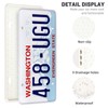 QiqaMole 1 Pack Silicone License Plate Frame, Front Back License