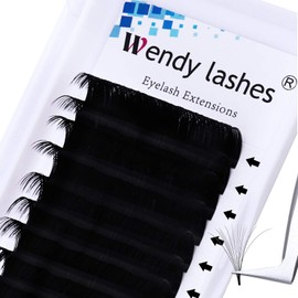 Self-Fanning Eyelashes, 0.05 Thickness 13 mm, Easy Fan Lashes for Volume Technique, Eyelash Extension Eyelashes, D Curl Volume Eyelashes, Self Fanning Eyelashes for Volume Technique (0.05-D-13 mm)