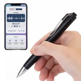 Tecno-10 Innovacion Microfono Espia Pluma WiFi Grabadora De Voz a Distancia Portable Soporta Audio En Vivo Activada por Voz Bateria 9 Dias Bateria Modo Espera