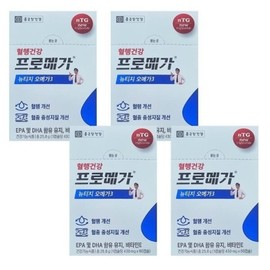 Chong Kun Dang Health Promega Newtage Omega 3 430mg 60 capsules 4 boxes VKS / 종근당건강 프로메가 뉴티지 오메가3 430mg 60캡슐 4박스 VKS