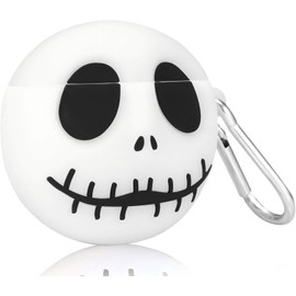 USTIYA Funda para AirPods Pro Case Silicona Cartoon Lindo Blanca Calavera Night Glow                                                                  